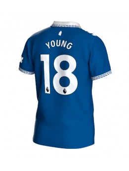 Moški Nogometna dresi replika Everton Ashley Young #18 Domači 2023-24 Kratek rokav